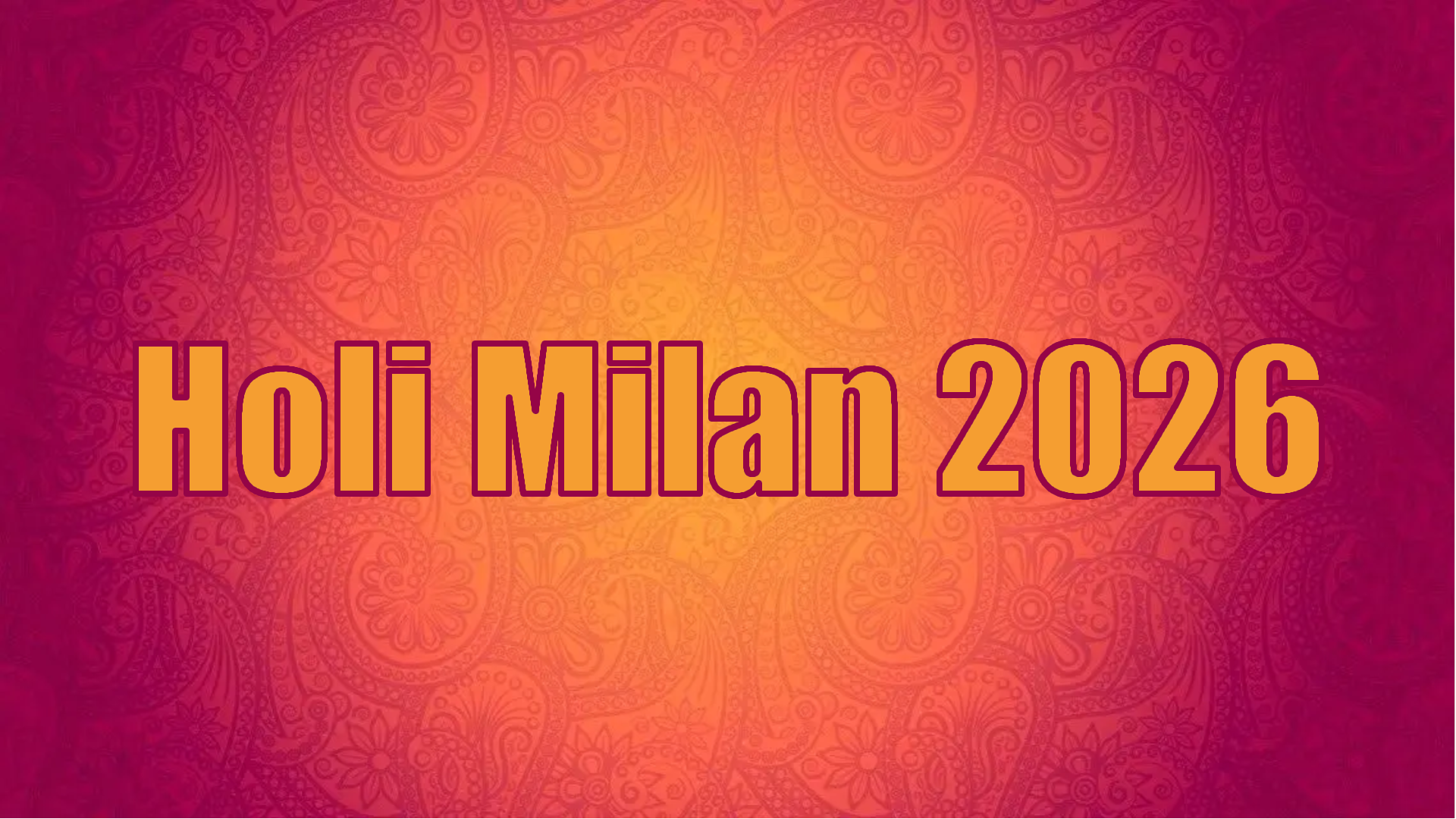 Holi Milan 2026 Event Photo